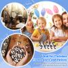 Bememo 100 Pcs Little Jesus Figures Jesus Loves You Original Design Pocket Rubber Little Figures to Hide and Seek Sunday Religious Party Share Easter Gifts(Black) view 4