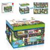 PicassoTiles Magnet Tile Toy Organizer Foldable City Theme Storage Bin Box with Lid and Handles Magnetic Tiles Building Blocks STEM Educational Pretend Play Playroom Toys Toddler Kids Ages 3 Up PTA33 view 1