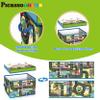 PicassoTiles Magnet Tile Toy Organizer Foldable City Theme Storage Bin Box with Lid and Handles Magnetic Tiles Building Blocks STEM Educational Pretend Play Playroom Toys Toddler Kids Ages 3 Up PTA33 view 3