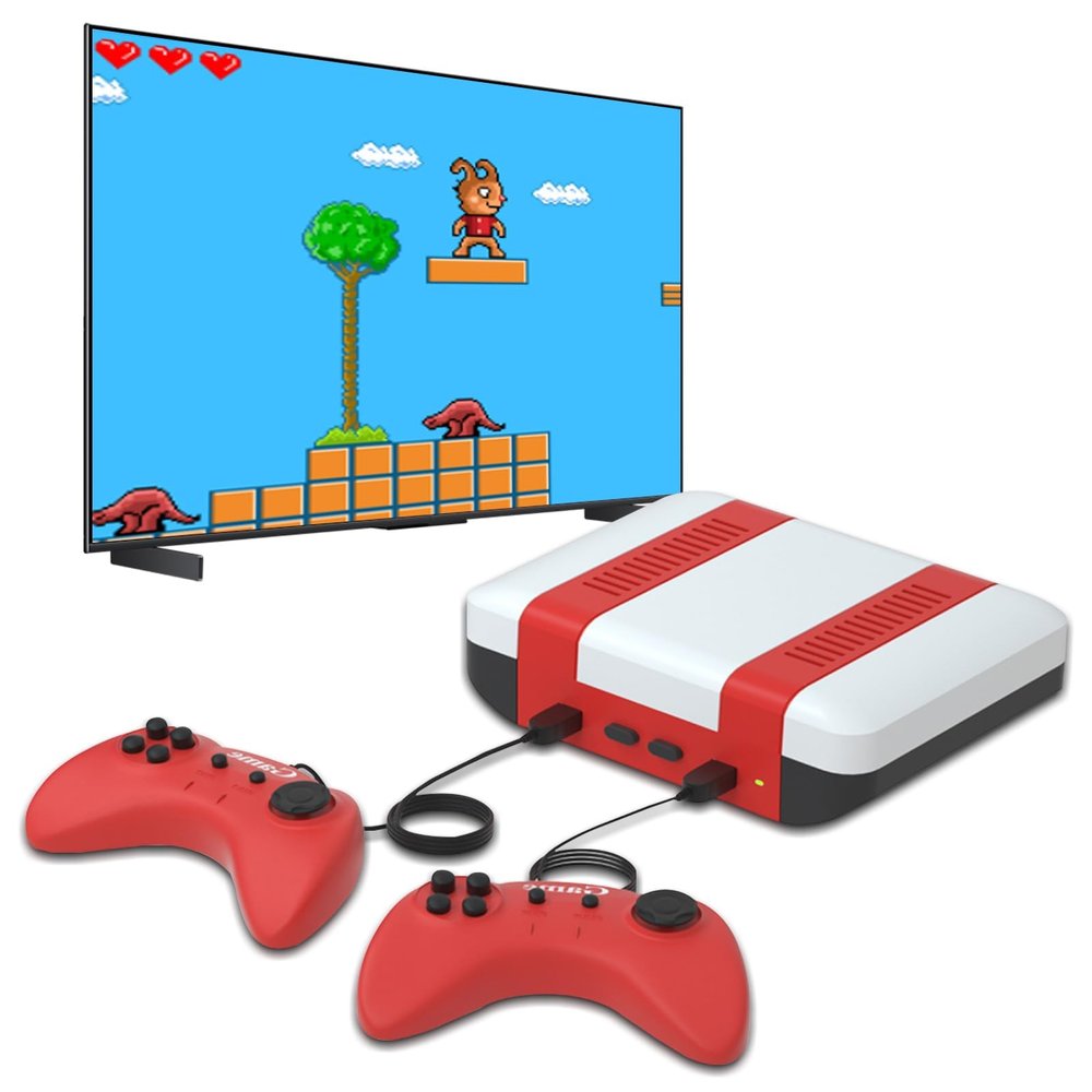 Classic Mini Retro Game Console - Built-in 328 Classic TV Games, Comes with 2 Controllers, AV Output, Plug and Play, Nostalgic Mini Arcade Electronic Toy, Boys and Girls Gifts