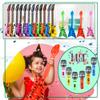 50 Pack Inflatable Rock Star Toy Set Includes 12 Pcs Inflatable Guitar 12 Pcs Inflatable bass 24 Pcs Blow up Microphone and 2 Pcs Air Pump for Children Musical Party Favors view 3