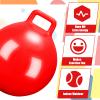 Gemscream Kids Bouncy Hopper Ball with Handle Jumping Hopping Exercise Balls for Toddlers Boys Girls Indoor Outdoors Sports School Games Exercise Gifts(29 Inch,Red) view 3