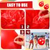 Gemscream Kids Bouncy Hopper Ball with Handle Jumping Hopping Exercise Balls for Toddlers Boys Girls Indoor Outdoors Sports School Games Exercise Gifts(29 Inch,Red) view 4