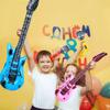 38 Pack Inflatable Rock Star Toy Set Includes 18 Pcs Inflatable Guitar and 18 Pcs Blow up Microphone Bulk and 2 Pcs Air Pump for Musical Concert Themed Party view 4