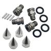 Alloy Upgrade 24mm Hex Hub Adaptor Extended Axle and Wheel Nut Cap for 1/5 Losi 5ive T Rofun Rovan LT King MotorX2 Rc Car Parts (Silver) view 3