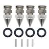 Alloy Upgrade 24mm Hex Hub Adaptor Extended Axle and Wheel Nut Cap for 1/5 Losi 5ive T Rofun Rovan LT King MotorX2 Rc Car Parts (Silver) view 4