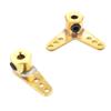 RC Boat Parts Servo Arm 2mm Servo Arm Horn Steering Rudder Arm Linkage End Tie Rod Pull Rod End for Rudder RC Boat Marine Model(B) view 3