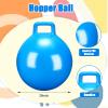 Gemscream Kids Bouncy Hopper Ball with Handle Jumping Hopping Exercise Balls for Toddlers Boys Girls Indoor Outdoors Sports School Games Exercise Gifts(29 Inch,Blue) view 2