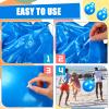 Gemscream Kids Bouncy Hopper Ball with Handle Jumping Hopping Exercise Balls for Toddlers Boys Girls Indoor Outdoors Sports School Games Exercise Gifts(29 Inch,Blue) view 4