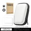 Carrying Case with Screen Protector For R36S/R35S/RGB20S, Handheld Game Console, Portable Game Console Storage Case with Protective Film and Keycaps (2pcs+White) view 2