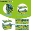 PicassoTiles Foldable Toy Storage Chest Box Forest Animal Theme Magnet Tile Organization Bin with Lid and Handles Magnetic Tiles Playroom Organizer STEM Early Educational Toys Boys Girls Ages 3+ PTA34 view 4