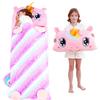 Kid Sleeping Bag - Larger Plush Unicorn Slumber Bag for Boys Girls Daycare Preschool Kindergarten Birthday Gift Travel Sleepover Ages 3-12 Years view 1