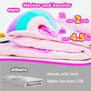 Kid Sleeping Bag - Larger Plush Unicorn Slumber Bag for Boys Girls Daycare Preschool Kindergarten Birthday Gift Travel Sleepover Ages 3-12 Years view 3