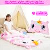 Kid Sleeping Bag - Larger Plush Unicorn Slumber Bag for Boys Girls Daycare Preschool Kindergarten Birthday Gift Travel Sleepover Ages 3-12 Years view 4