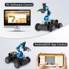 LewanSoul ROS Robotic Arm with Raspberry Pi 4B 4GB Open Source Programming FPV AI Vision 6DOF/Axis Smart Robot Kit, 4WD Mecanum Wheel Big Chassis, ArmPi Pro with RPi 4B 4GB view 2