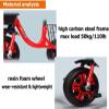 Kids Classic Tricycle,Kids Balance Bike,Toddler Tricycle with Basket,Metal Frame,Inflate-Free Wheels, for Boys and Girls Ages 2-7Year Old, Grows with Your Child(Red) view 4