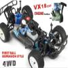 XMFHANG 1:10 Scale Nitro RC Car, 2.4Ghz 4WD RTR Trucks, 4X4 RC BUGGY with 18CPX Engine, Max 60 KM/H High Speed Off Road hobby RC Truck, 2 speed gearbox, alloy chassis, Gifts for Adults 20.8in large si view 2