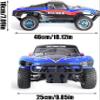 XMFHANG 1:10 Scale Nitro RC Car, 2.4Ghz 4WD RTR Trucks, 4X4 RC BUGGY with 18CPX Engine, Max 60 KM/H High Speed Off Road hobby RC Truck, 2 speed gearbox, alloy chassis, Gifts for Adults 20.8in large si view 4