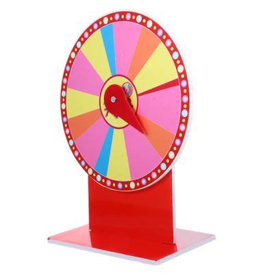 Gogogmee Rotatable Prize Wheel for Parties Festivals Events Interactive Game Prop for Raffles Games and Activities Diameter Dry Erase