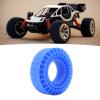 Oumefar RC Car Tire Foam Insert, Silicone 4Pcs 3-Layer RC Car Tire Foam Insert for 1/10 RC 1.9 Inch Tires (Blue) view 2