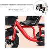 JIYIAN White,Style 1, Twin Tricycle for Kids with Passenger Seat,Carbon Steel Frame,Non-Skid Tyre,Outdoor Playground Equipment Tricycles view 2