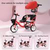 JIYIAN White,Style 1, Twin Tricycle for Kids with Passenger Seat,Carbon Steel Frame,Non-Skid Tyre,Outdoor Playground Equipment Tricycles view 4