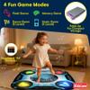 Kidzlane Light Up DJ Dance Mat for Kids - Bluetooth & AUX Compatible - 3 Fun Arcade Games with 5 Difficulty Levels - Detachable Discoball & Fairytail - Adjustable Volume - Ages 6+ view 3
