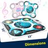 Kidzlane Light Up DJ Dance Mat for Kids - Bluetooth & AUX Compatible - 3 Fun Arcade Games with 5 Difficulty Levels - Detachable Discoball & Fairytail - Adjustable Volume - Ages 6+ view 4