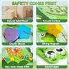 Crocodile Activity Wall Busy Board Panels | 9-in-1 Wooden Sensory Wall Panel for Kids, Montessori Learning Activity Center | Perfect for Toddler Playroom, Daycare, Nursery, Classroom or Dr's Office view 2