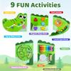Crocodile Activity Wall Busy Board Panels | 9-in-1 Wooden Sensory Wall Panel for Kids, Montessori Learning Activity Center | Perfect for Toddler Playroom, Daycare, Nursery, Classroom or Dr's Office view 4