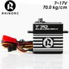 RhinoRC T70 70KG Brushless Standard Servo 0.10 Sec Steel Gears 7~17V for RC Car Crawler SCX10 TRX4 MOA view 2