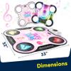 Kidzlane Light Up DJ Dance Mat for Kids - Bluetooth & AUX Compatible - 3 Fun Arcade Games with 5 Difficulty Levels - Detachable Top Mats with Fairytale & Speaker Motives - Adjustable Volume - Ages 6+ view 4