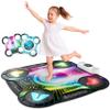 Kidzlane Light Up DJ Dance Mat for Kids - Bluetooth & AUX Compatible - 3 Fun Arcade Games - Adjustable Volume - Detachable Top Mats with Discoball & Speaker Motives - Durable Plastic - Multi-Color view 1