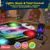 Kidzlane Light Up DJ Dance Mat for Kids - Bluetooth & AUX Compatible - 3 Fun Arcade Games - Adjustable Volume - Detachable Top Mats with Discoball & Speaker Motives - Durable Plastic - Multi-Color view 2