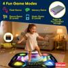 Kidzlane Light Up DJ Dance Mat for Kids - Bluetooth & AUX Compatible - 3 Fun Arcade Games - Adjustable Volume - Detachable Top Mats with Discoball & Speaker Motives - Durable Plastic - Multi-Color view 3