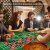 JIESITE Poker Table Top 71" X 36" Portable Roulette Table Mat Noise Reduction,with Carrying Bag and Roulette Balls for Roulette Games view 4