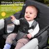 MOMFANN Stroller Wagon for Kids, Wagon Stroller Toddlers 2 Seaters, All-Terrain Baby Wagon Outdoor with Canopy, Parent Organizer, Adjustable Handle & Pull Bar for Infants and Toddlers, Gray view 3