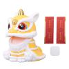 Jerliflyer Solar Powered Dancing Lion Ornament,Chinese New Year Lucky Dancing Lion Toy for Home Decoration and Car Interior Accessories(Yellow) view 1