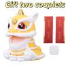 Jerliflyer Solar Powered Dancing Lion Ornament,Chinese New Year Lucky Dancing Lion Toy for Home Decoration and Car Interior Accessories(Yellow) view 3