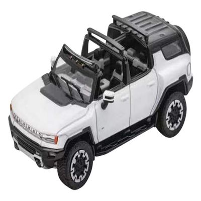 2023 EV SUV White with Black Top 1/64 Diecast Model Car by GCD KS-049-360