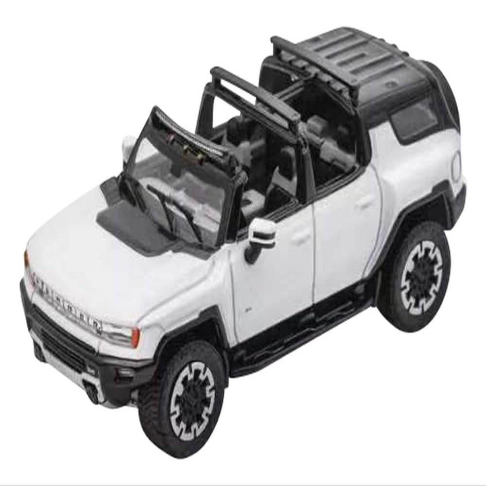 2023 EV SUV White with Black Top 1/64 Diecast Model Car by GCD KS-049-360