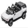 2023 EV SUV White with Black Top 1/64 Diecast Model Car by GCD KS-049-360 view 1