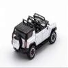 2023 EV SUV White with Black Top 1/64 Diecast Model Car by GCD KS-049-360 view 2