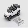 2023 EV SUV White with Black Top 1/64 Diecast Model Car by GCD KS-049-360 view 3