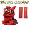 Jerliflyer Solar Powered Dancing Lion Ornament,Chinese New Year Lucky Dancing Lion Toy for Home Decoration and Car Interior Accessories(Black) view 3