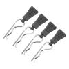 DMiotech 4Pcs Body Clips Pins with Pull Tabs, Black Universal RC Cars Parts Shell Replacement Parts for 1/10 1/12 Scale RC Car view 1