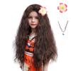 MUPUL Brown Wig For Kids Long Curly Wig Brown Halloween costume Wigs For Kids view 1