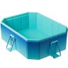 Foldable Dog Pool, Kid Swimming Pool Pet Bath Tub with Non-Slip Bottom, Indoor Outdoor Large Paddling Pools for Dogs Cats Kids(5.2 * 3.4 * 1.5FT) view 1
