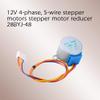 12V Motor, 12V 4 Phase Stepper Motor 28BYJ-48-12V, 5 Wire, ULN2003 Chip, Valve Gear, Reduction, DIY Project, Electric Motors view 2