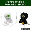 Adenzai Slap bob Battle Plush (Black - White) Cute Halloween Plush Toy  Soft Stuffed Animal Plushie, Gift for Kids & Adults, Perfect for Birthday, Party view 2